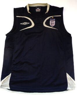 2001-2003 ENGLAND Training Vest Football Shirt XL Extra Large Black Umbro