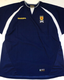 2003/05 SCOTLAND Home Football Shirt XL Extra Large Navy Blue Diadora