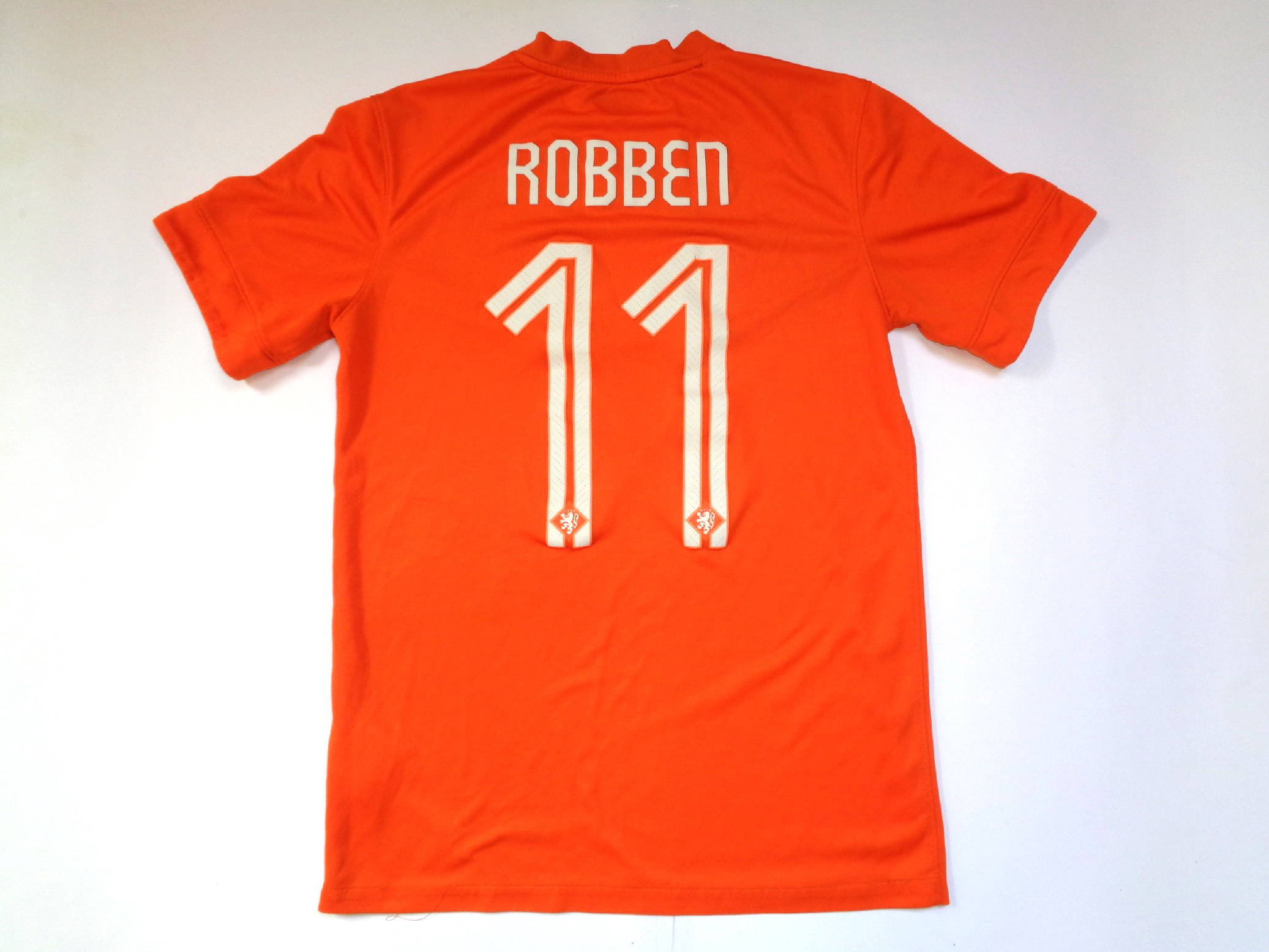2014/16 Home Football Shirt S Small Orange Nike #11 ROBBEN | clothes & football shirts