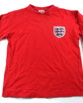 1966 ENGLAND Away Football L/S Shirt S Small Red TOFFS Official Replica