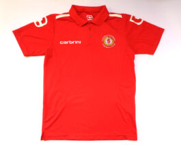 2012/13 CREWE ALEXANDRA Training Polo Football Shirt S Small Red Carbini