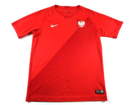 2018/19 POLAND Away Football Shirt XLB Extra Large Boys Red Nike