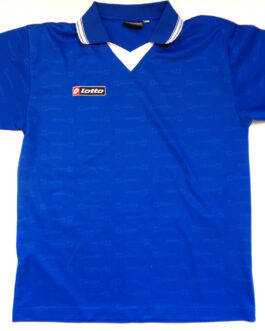 LOTTO Polo Training Vintage Football Shirt Casual Classic Blue XL Extra Large