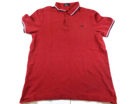 FRED PERRY Polo Shirt Casual Classic Maroon Red Size XL Extra Large