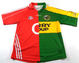 CIARRAI KERRY GAA O’Neills Half & Half Dual Shirt Gaelic Ireland Size S Small