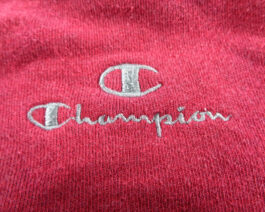 CHAMPION Sweatshirt Vintage Crewneck Casual Classic Red Size M Medium