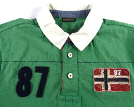 NAPAPIJRI Polo Shirt Casual Vintage Classic Green L Large