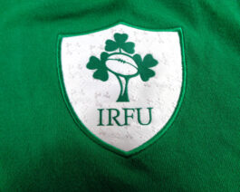 IRELAND RUGBY Puma Green Shirt Jersey Rugby Union L Large