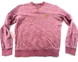 LYLE & SCOTT Sweatshirt Vintage Crewneck Casual Classic Red Size S Small