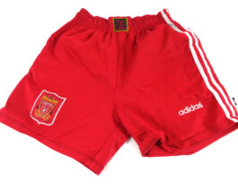 1995/96 LIVERPOOL Home Football Shorts M Medium Red Adidas