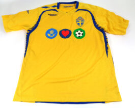2008 SWEDEN Home Football Shirt XL Extra Large Yellow Umbro