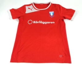 2014 MALMO FF Football Third 3Kit Shirt XS Extra Small Red Puma #25 Robin OLSEN