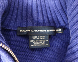 RALPH LAUREN Jumper Sweater Blouse Casual Classic Blue S Small