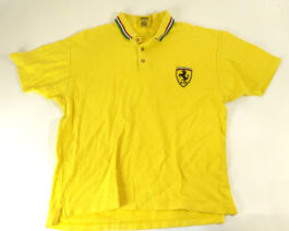 Scuderia FERRARI 1995 Polo Shirt Casual Vintage Classic Yellow S Small Formula 1