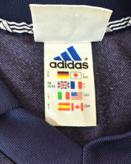 ADIDAS 90s Vintage T-Shirt Casual Classic Navy Blue Size XL Extra Large