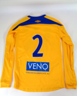 LANGEVAG IL Home L/S Football Shirt XS Extra Small 164 Yellow Umbro Norway #2