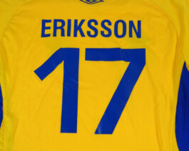 2019 SWEDEN Home Football Shirt XL Extra Large Yellow Umbro #17 ERIKSSON