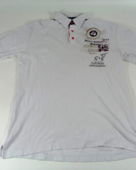 NAPAPIJRI Polo Shirt Casual Classic White Size XXL 2XL