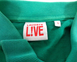 LACOSTE Live! Polo Shirt Casual Classic Green Size L Large 5