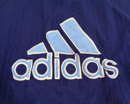 ADIDAS 90s Training Vintage Football Shirt Casual Classic Blue L Large