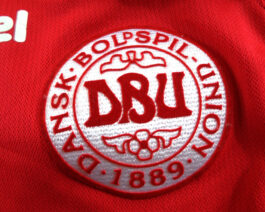 2003/04 DENMARK Home Football Shirt S Small Red Hummel