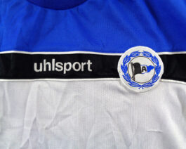 2004/05 ARMINIA BIELEFELD Football Home L/S Shirt XXL 2XL Blue Uhlsport
