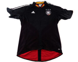 2004/05 GERMANY Away Football Shirt L Large Black Adidas