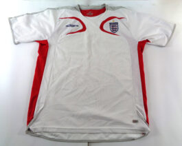 2005/07 ENGLAND Training Football Shirt XL Extra Large White Umbro