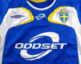 2005/07 SWEDEN Training Football Shirt L Large Blue Umbro