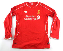 2014/15 LIVERPOOL Home L/S Shirt XLB Extra Large Boys Red Warrior