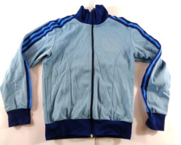 ADIDAS 90s Retro Vintage Track Top Casual Classic Blue S Small