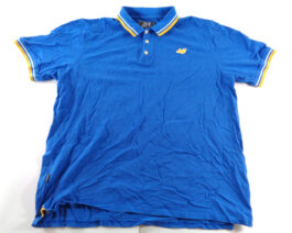 PEACEFUL HOOLIGAN Polo Shirt Casual Classic Blue XXXL 3XL
