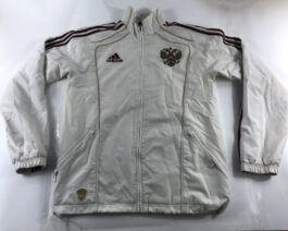 2009/10 RUSSIA Training Track Top Football Shirt S Small White Adidas