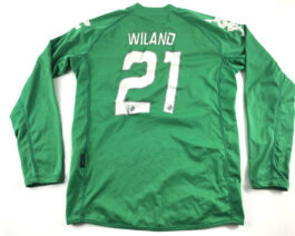 2010/11 COPENHAGEN FC Football Goalkeeper GK L/S Shirt YXL Green Kappa #21 Johan WILAND