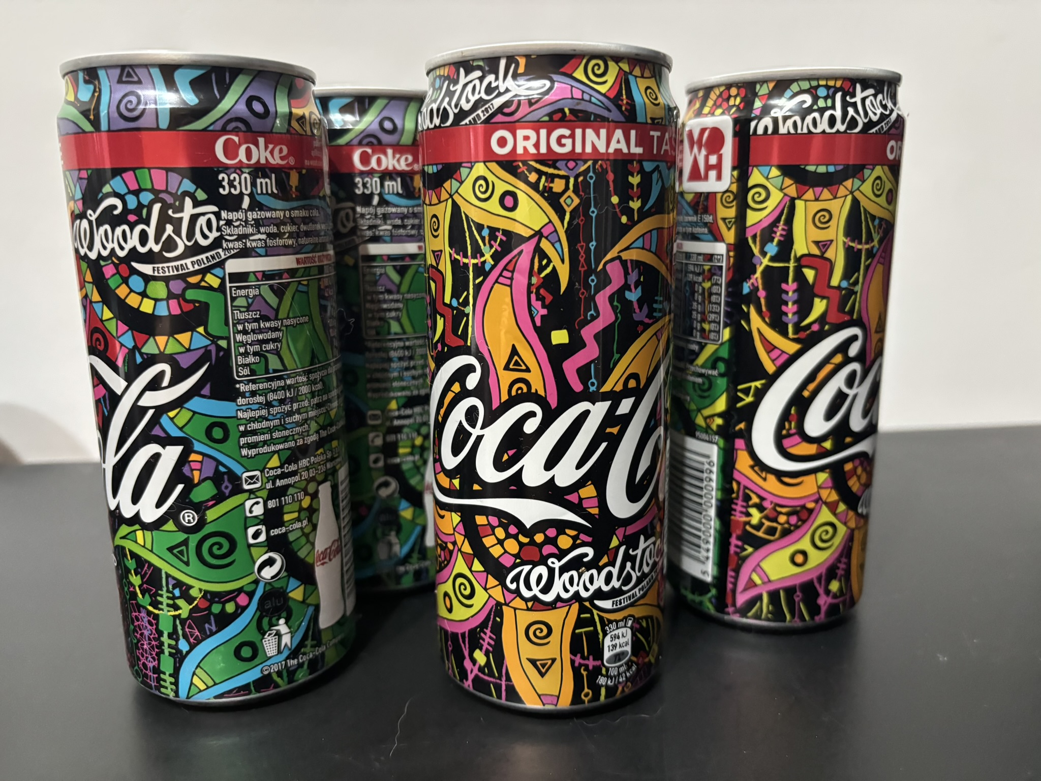 Coca-Cola Woodstock Festival Poland 2017 Collectible Can 330ml - Image 2